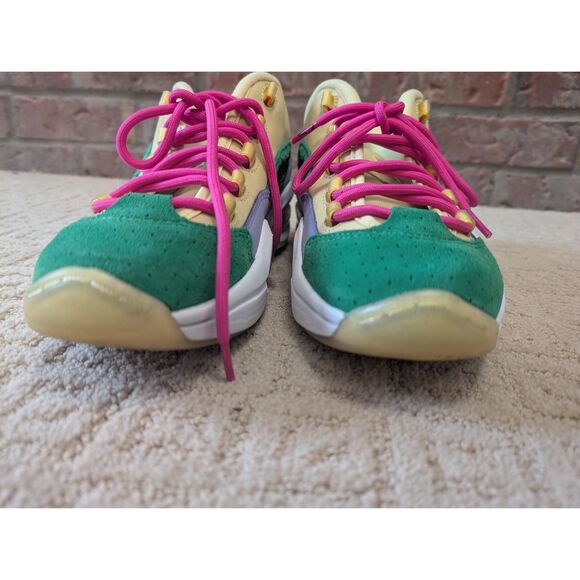 Reebok BBC Question Low Shoes Mens 9.5 Allen Iverson Ice Cream Yellow Green - Picture 5 of 16